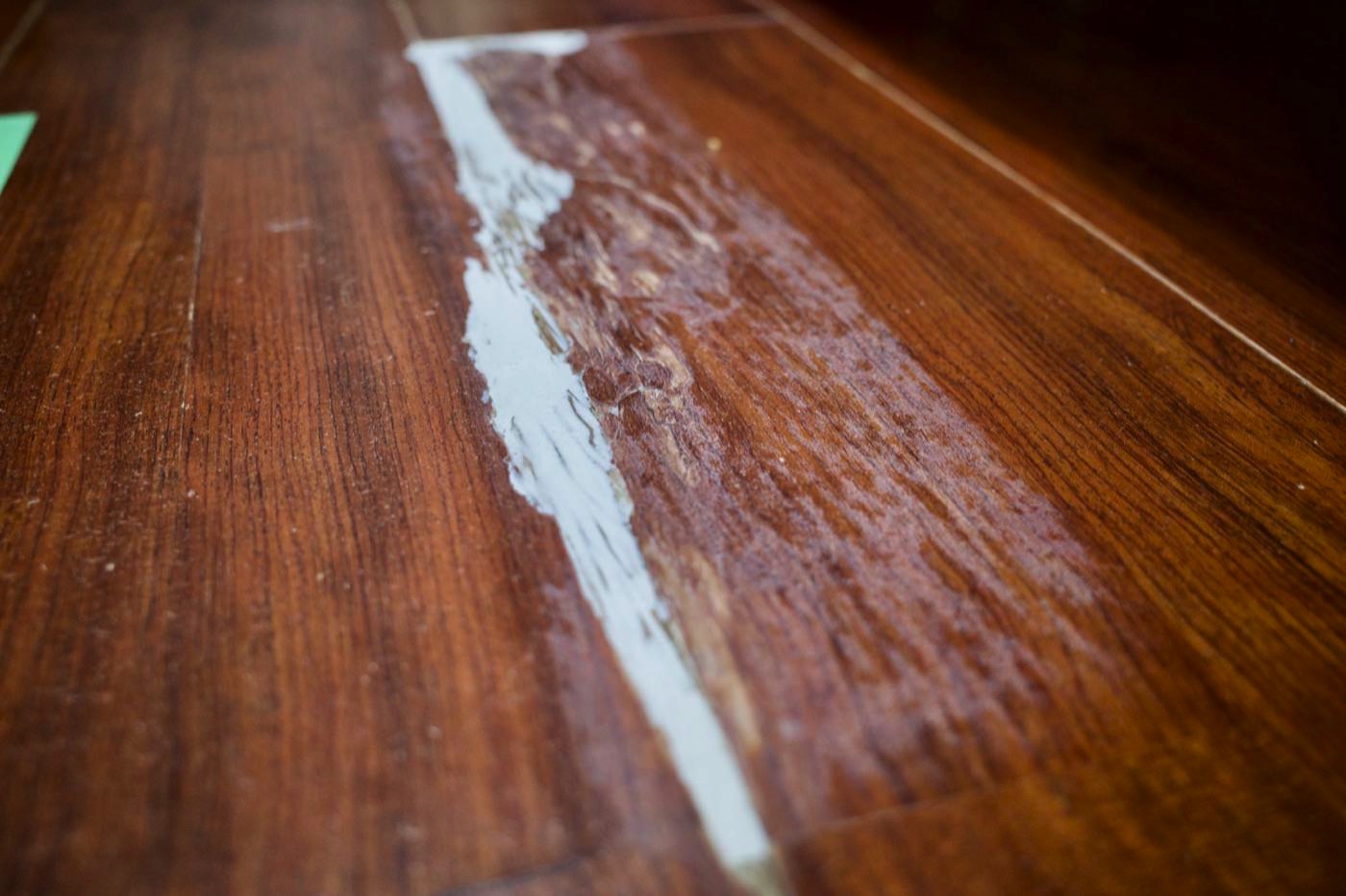 Repaired badly cracked flooring with diy 00019